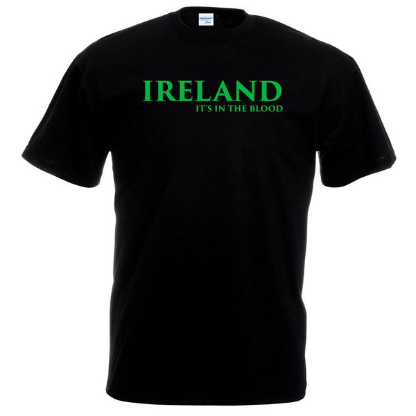 

2019 men's things print tee shirts original ireland in the blood t-shirt - footballer rugbyer irish euros gift printing shirt