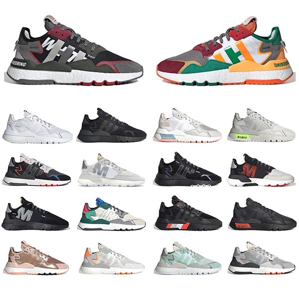 

new arrival 2020 nite jogger reflective running shoes mens womens triple black sports sneakers white pink joggers breathable tennis trainers