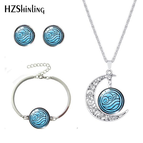 

earrings & necklace 2021 summer avatar the last airbender kingdom jewelry air pendant glass dome bracelet, Silver