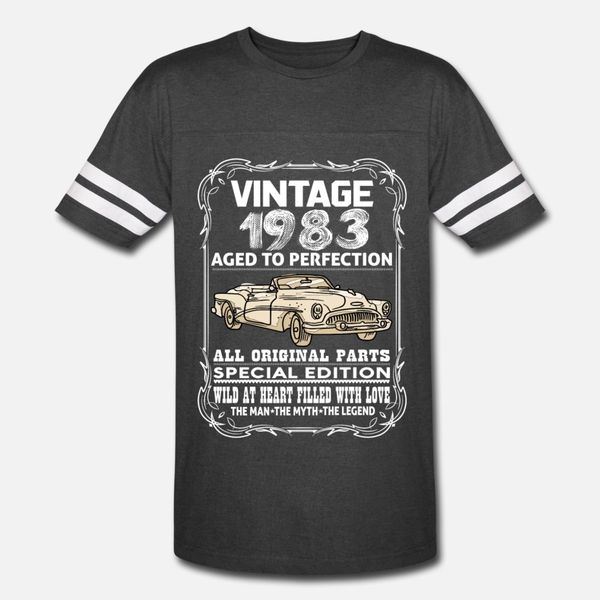 

vintage 1983 aged to perfection t shirt men character cotton size s-3xl leisure gift new style spring autumn letter shirt