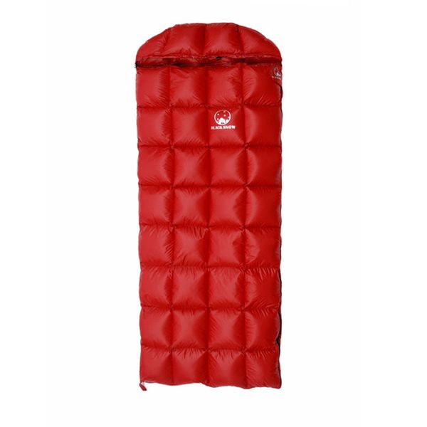 

white goose down sleeping bag for adultthe hat is detachableopen to serve as a quilt winter and spring envelope style bag