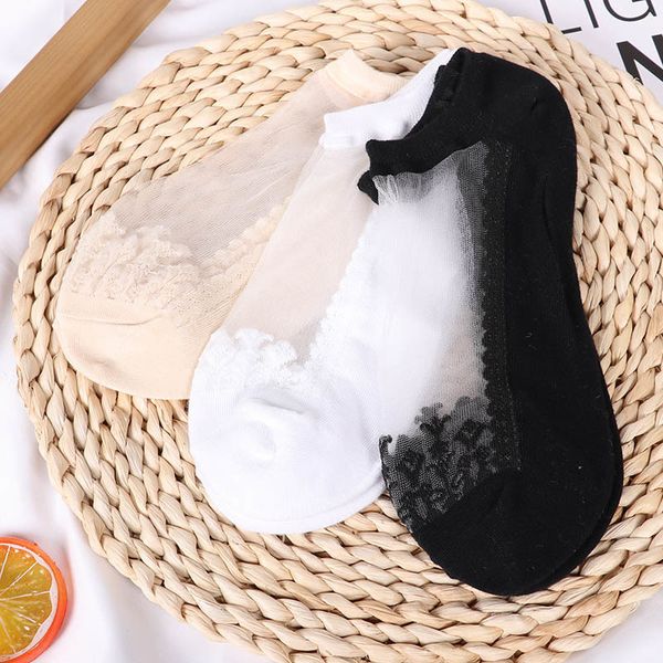 

cute print cat harajuku transparent socks women girl summer funny animal low cut ankle sock 2019 women's socks 2 pairs, Black;white
