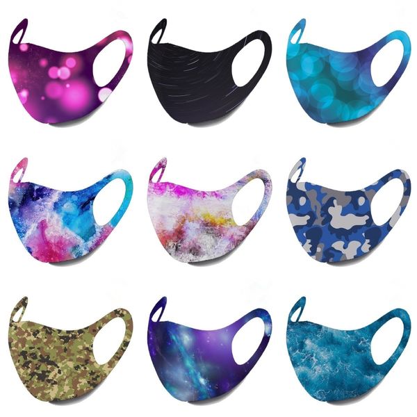 

открытый спорт многофункциональный бандана оголовье starry sky печать hairband face mask байдена свет и дышащий байдена маска мягкая магия #