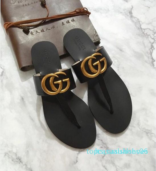 

smen women slide sandals designer shoes luxury slide summer fashion wide flat slippery with thick sandals slipper flip flops size35~45c2 t06, Black