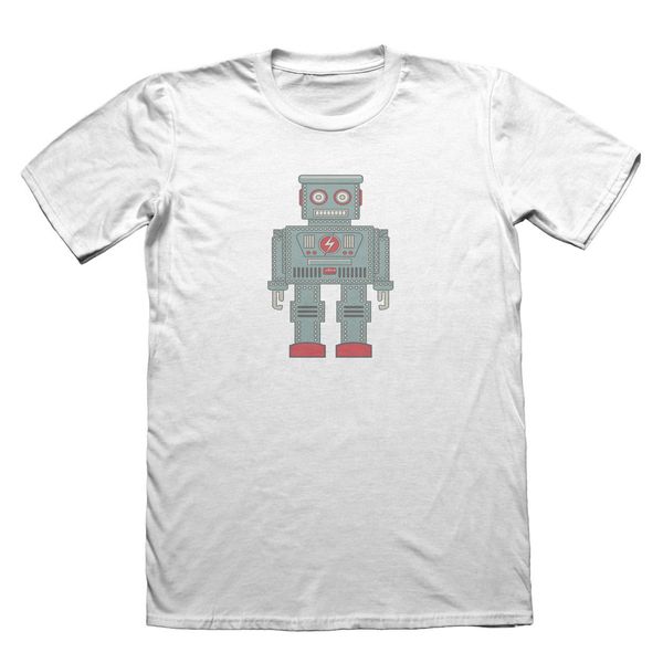 

100% cotton short sleeve 100% cotton short sleeve o-neck robot cool t shirts