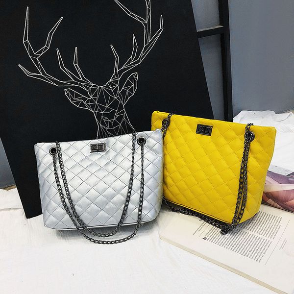 

women's large-capacity bag new style simple and all-match korean-style fashion shoulder bag cross-body chain yubai