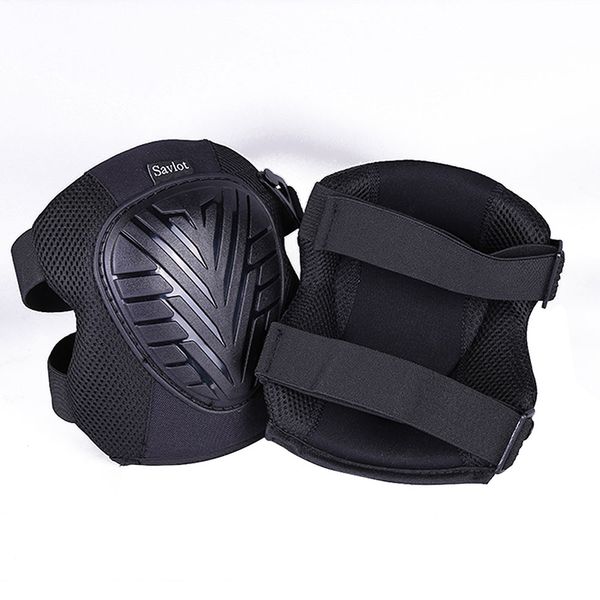 

wonderful professional knee pads with heavy duty silicone eva padding outdoor engineering work garden knee protector, Black;gray