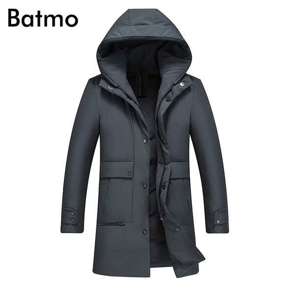 

2018 новых прибытия высокого качества белая утка вниз с капюшоном куртки мужчин, мужские зимние caot, плюс размер m-6xl 18006, Black