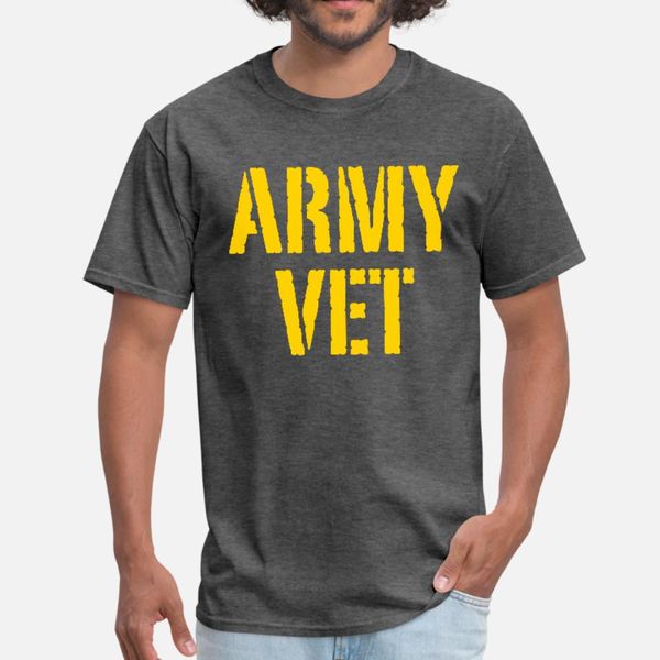 

army veteran t shirt men customize tee shirt crew neck natural loose funny summer letter shirt