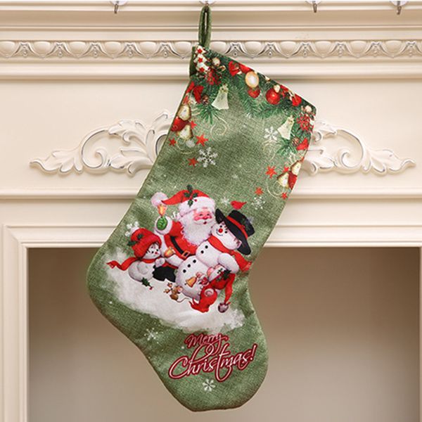 

gift bag stocking reindeer hanging large printed cute decoration christmas