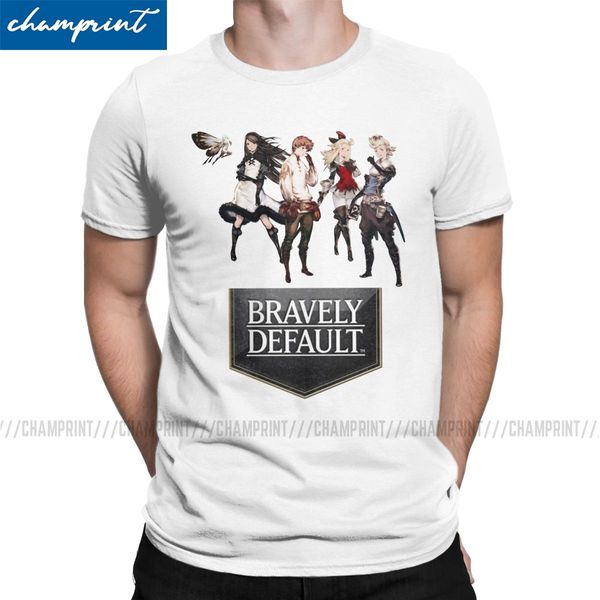 

funny bravely default characters t-shirt men crew neck 100% cotton t shirt short sleeve tees new arrival clothing