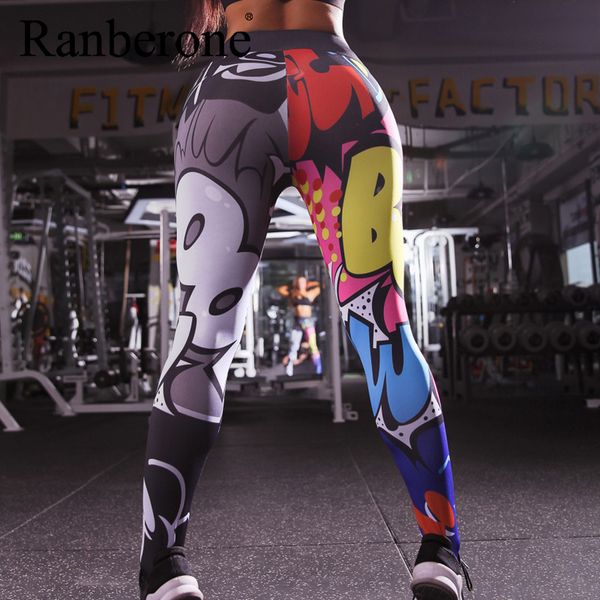 

2020 новая леди йога брюки леггинсы голографическая цвет 3d графический полное printed workout push up спортивная женщина gym panta gymwear, White;red