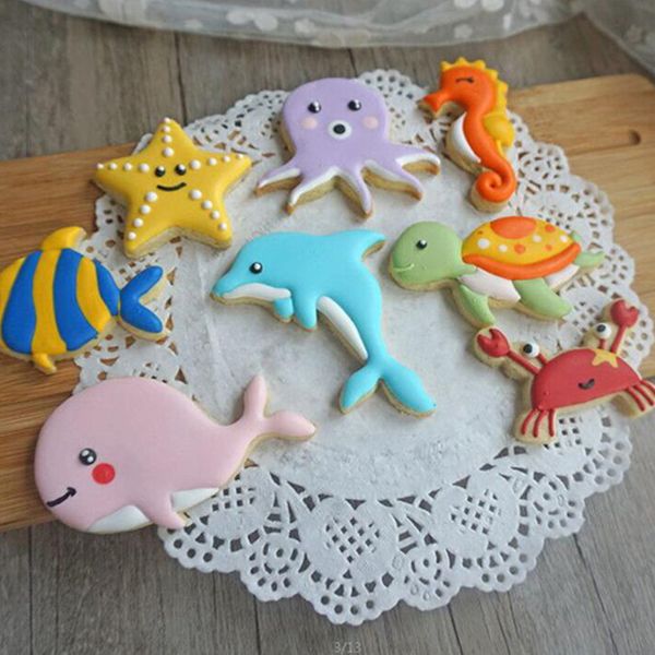 

mould cookie sea creatures fondant turtle ocs cutter cooking tools crab