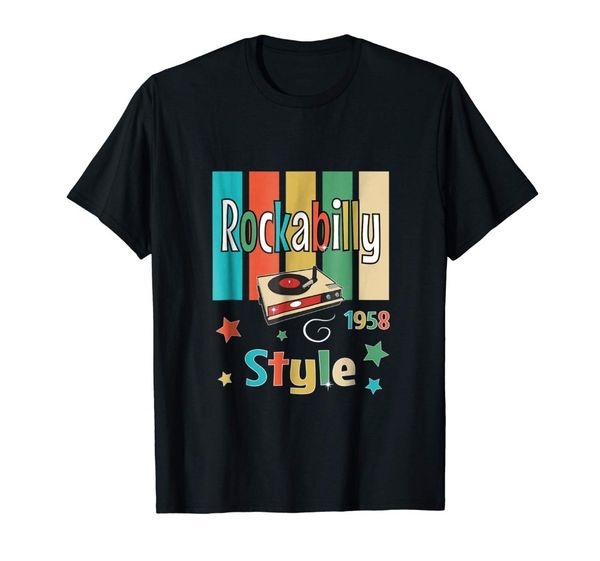 

2019 men's funny rockabilly 1950s retro vintage shirt women men t-shirt