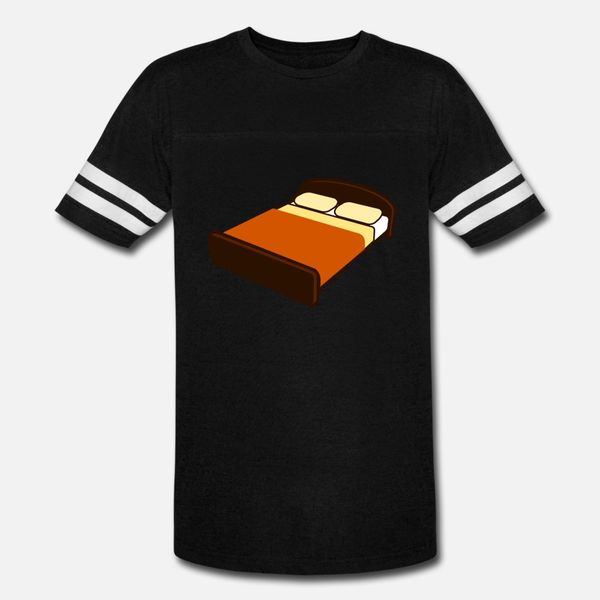 

brown bed with brown blanket t shirt men designer short sleeve round collar clothing sunlight new fashion spring novelty shirt