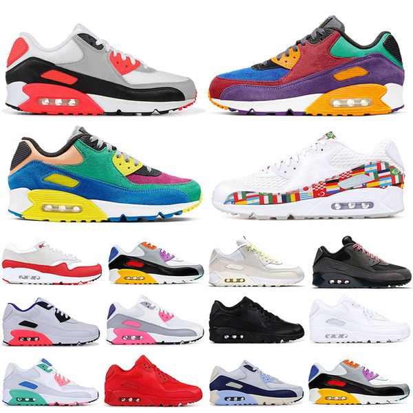 

mens running shoes 90 laser fuchsia viotech be true university red grape international triple white black sports sneakers trainers 36-45