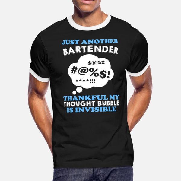 

просто еще bertender благодарность моих мысли пузыря футболка рубашка мужчины дизайн евро размер s-3xl сплошного цвета интересная комфортная