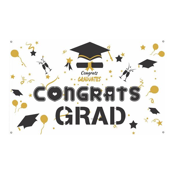 

home booth backdrop porch sign party decoration congrats grad graduation banner