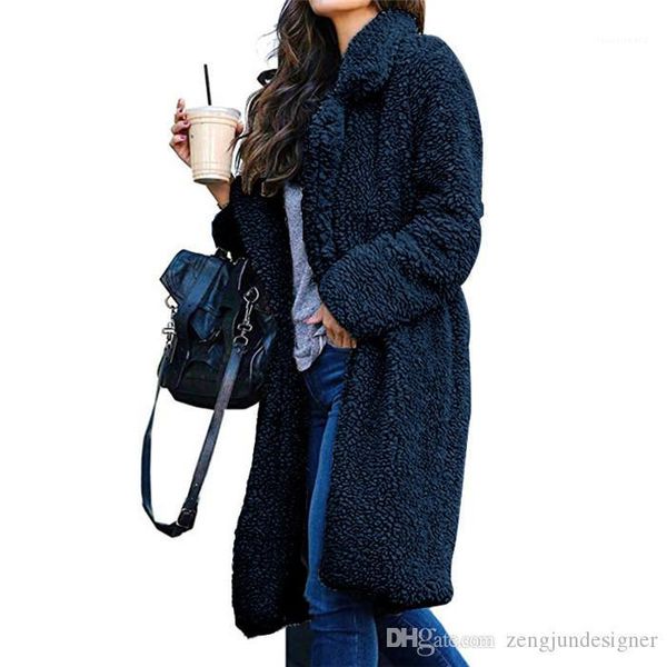 

cardigan lapel neck female clothing fashion style autumn casual apparel womens winter designer wool solid color, Black
