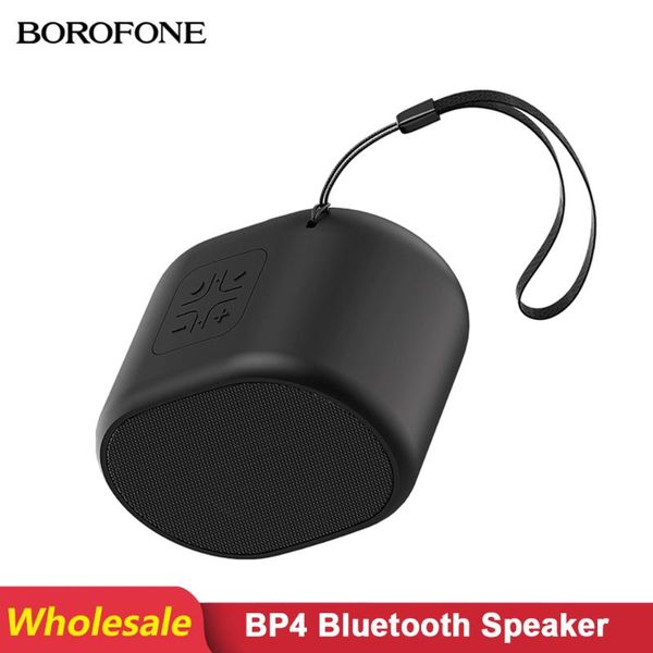 

borofone bp4 5 pcs/lot wholesale bluetooth speaker portable outdoor loudspeaker wireless mini column support fm tfcard bass