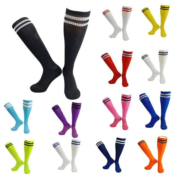 

football socks towel bottom chaussettes de football socks breathable non-slip sweat-absorbent long tube football socks, Black