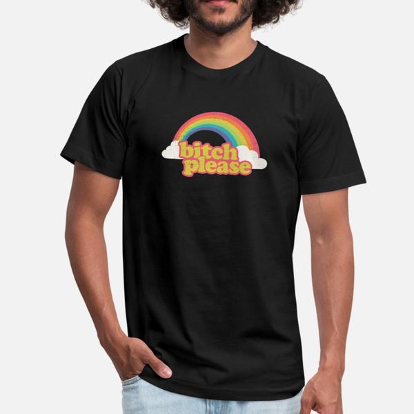 

bitch please rainbow with clouds lgbt pride meme t shirt men designs tee shirt o neck pattern fitness funny casual summer slim shirt