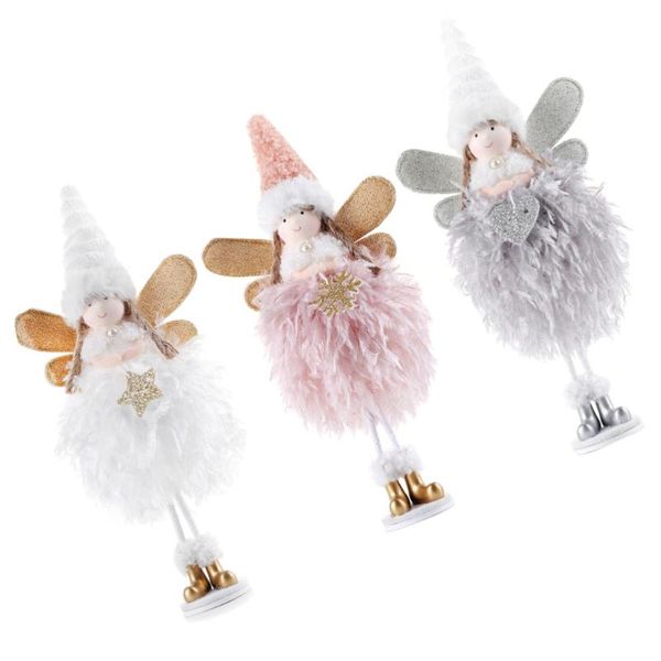 

hooks & rails 3pcs lovely soft xmas doll christmas pendant elf for door desktop