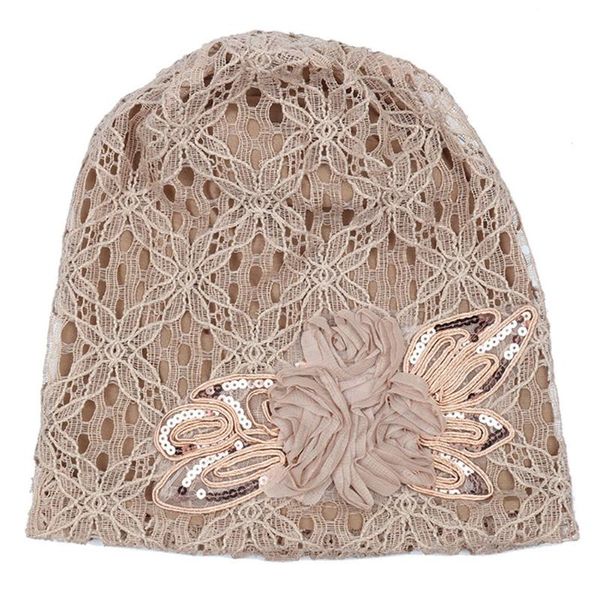 

chemo cap summer floral bandanas women hats hair accessories soft head wrap exquisite lace easy matching fashion elegant, Blue;gray