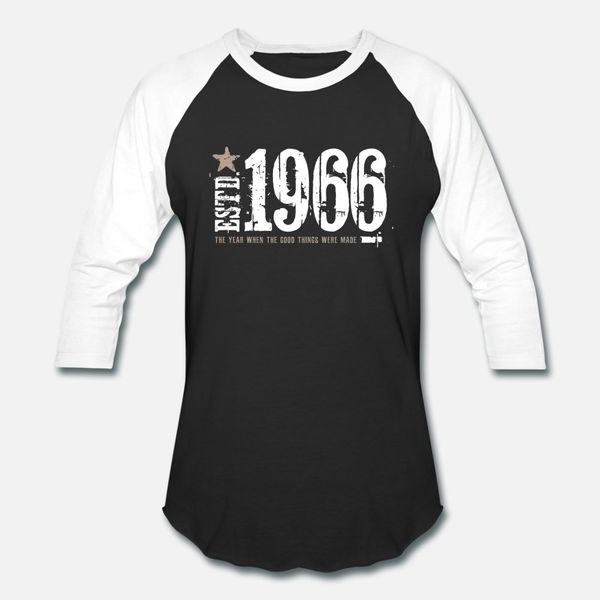 

estd 1966 t shirt men personalized 100% cotton o neck pictures interesting new fashion spring standard shirt, White;black
