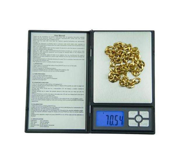 

ноутбук малый электронные грамм шкала 500g / 0.01g 2кг / 0.1g портативный золотые украшения кухонные весы карманные весы палм