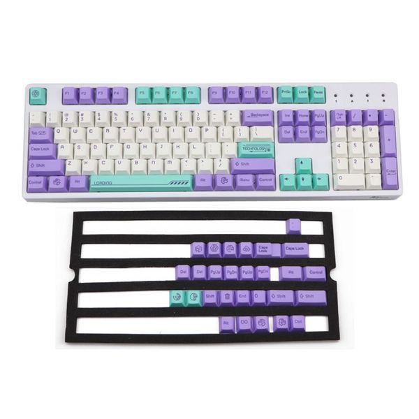 

131 oem pbt keycaps full set mechanical keyboard keycaps pbt dye-sublimation cherry