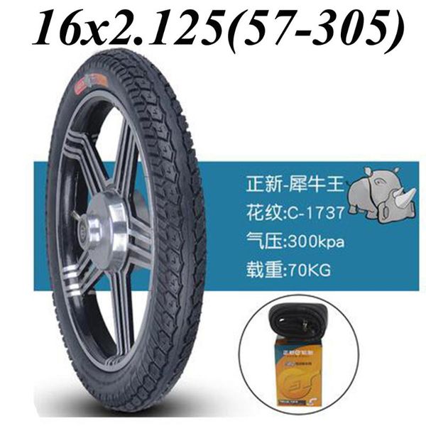

16x2.125 tire electric bicycle cst inner outer tube 57-305 explosion proof wear resistant tyre accessories
