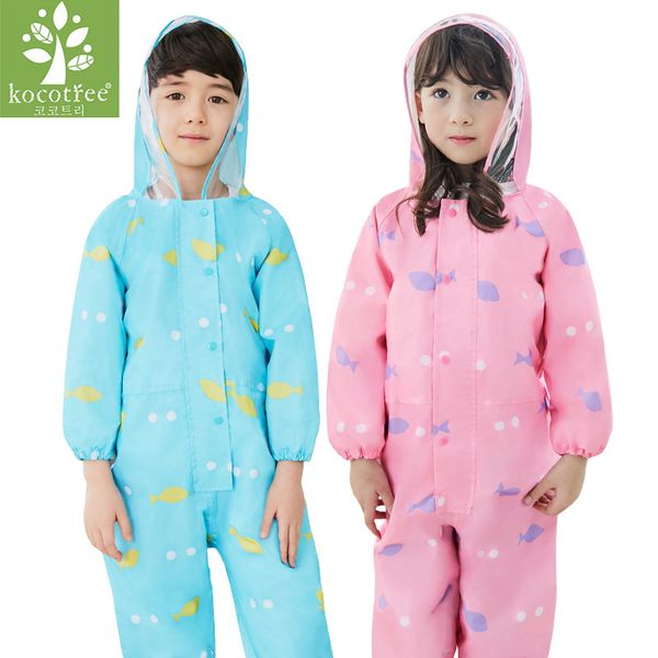 

raincoats 1-6 years old children raincoat kids jumpsuit boys girls one-piece cartoon hooded suit colourful rainwear baby rompers