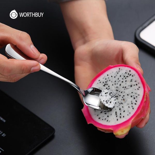 

творческое длинные дети из нержавеющей детские worthbuy 304 кухня десерт для арбуз ручка подачи ложка стали фрукты xfjwv homes2011