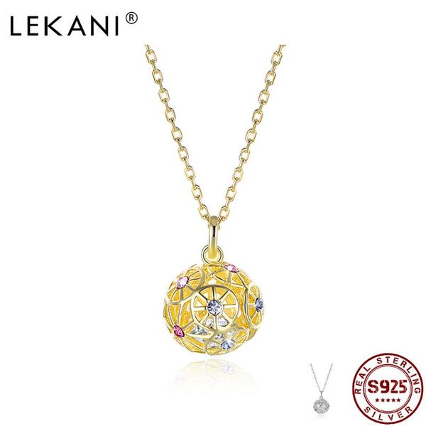 

lekani women's necklace round fashion design choker necklace 925 sterling silver jewelry wedding gifts