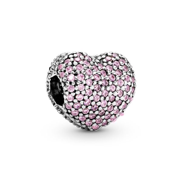 

authentic ale 925 sterling silver pink pave open my heart clip charms beads with cubic zirconia fit pandora bracelets for diy jewelry making, Black