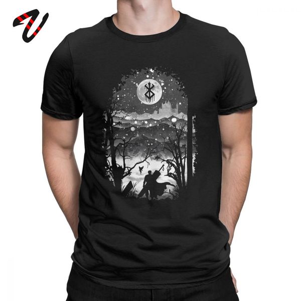 

moon and berserk t shirt swag mens tshirt slim fit clothing men cotton t-shirt retro tees christmas gift plus size summer