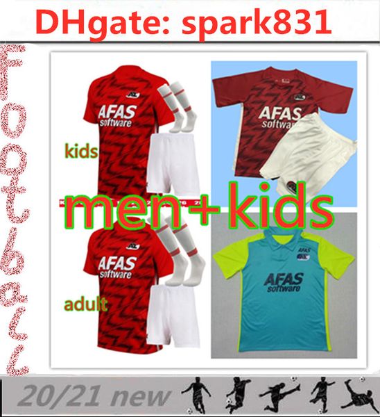 

20 21 and kids az alkmaar soccer jerseys de wit stengs boadu personnalisés pour 2020 2021 accueil children troisième football shirt ca, Black