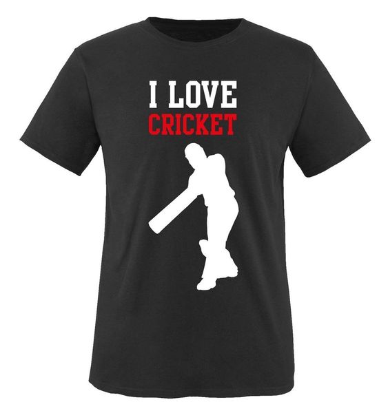 

sport fashion 100% cotton summer i love cricket - herren t-shirt tee shirt