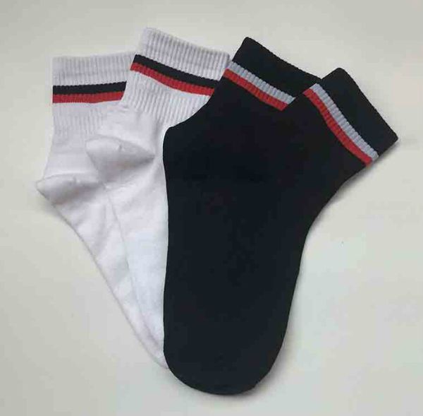 

20s casual men's & women's jacquard cotton socks european and american couple tube socks breathable men athletic sock 2 colors, Black