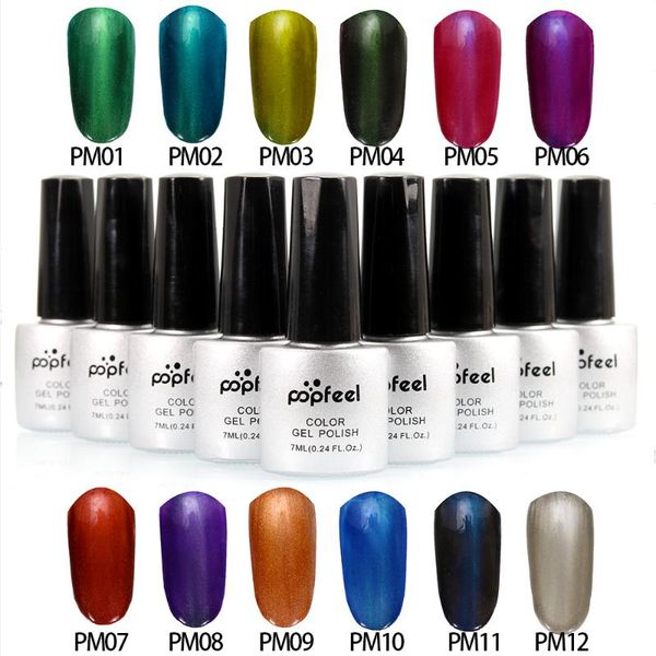 

new brand cat eyes gel polish 12 colors 7ml uv gel nail polish lacquer lak long lasting 3d nail vernise gelpolish p315#, Red;pink