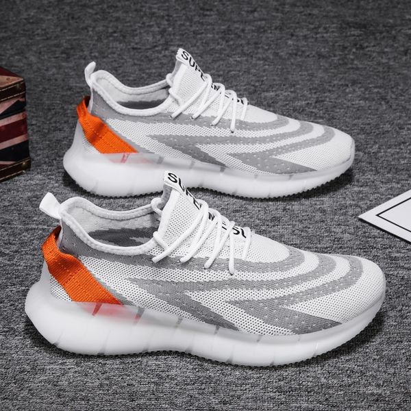 

men running shoes flying weave shoes breathable mesh casual sport jogging walking sneakers comfortable flats training