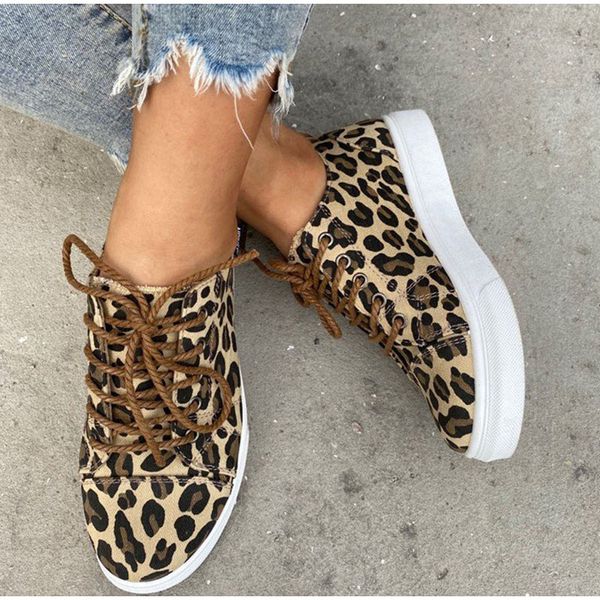 

women flat lace up canvas ladies shoes autumn leopard female footwear dropshipping soft casual shallow summer walking sneaker, Black