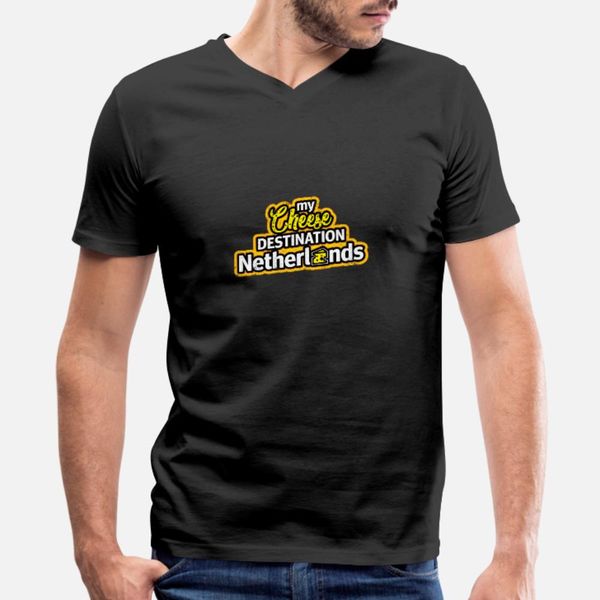 

my cheese destination netherlands gift christmas t shirt men knitted tee shirt o-neck letter anti-wrinkle building spring outfit shirt