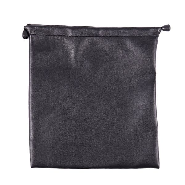 

pu leather soft storage bag pouch case for around earphone ae tp-1 dj headphone black