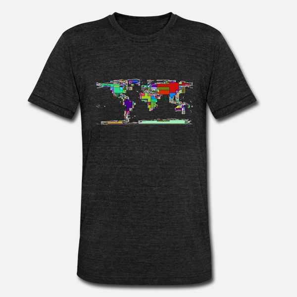 

world map abstract blocks t shirt men customized short sleeve plus size 3xl pictures fitness fashion summer formal shirt