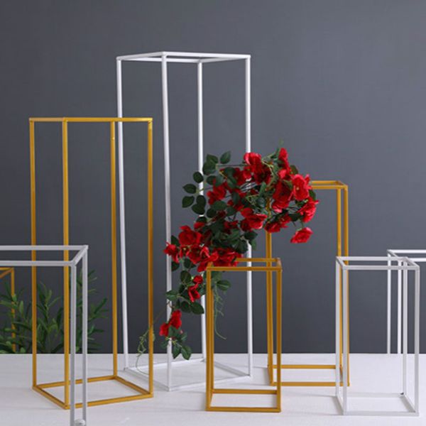 

wedding square road lead wrought iron threedimensional box fivepiece decoration wedding arrangement t platform road
