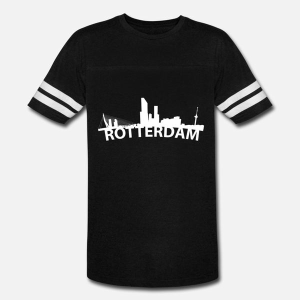 

arc skyline of rotterdam netherlands t shirt men create short sleeve crew neck homme fitness new style summer style original shirt