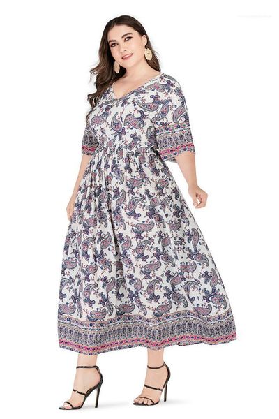 

plus size womens casual dresses summer v neck dresses designer floral print dresses elegant womens apparel, Black;gray