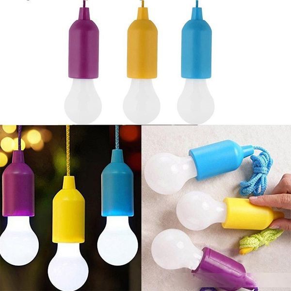 

outdoor portable pull bulb light led lamp garden party camping lantern battery powered colorful led bulb hanging lamp white lighting ca